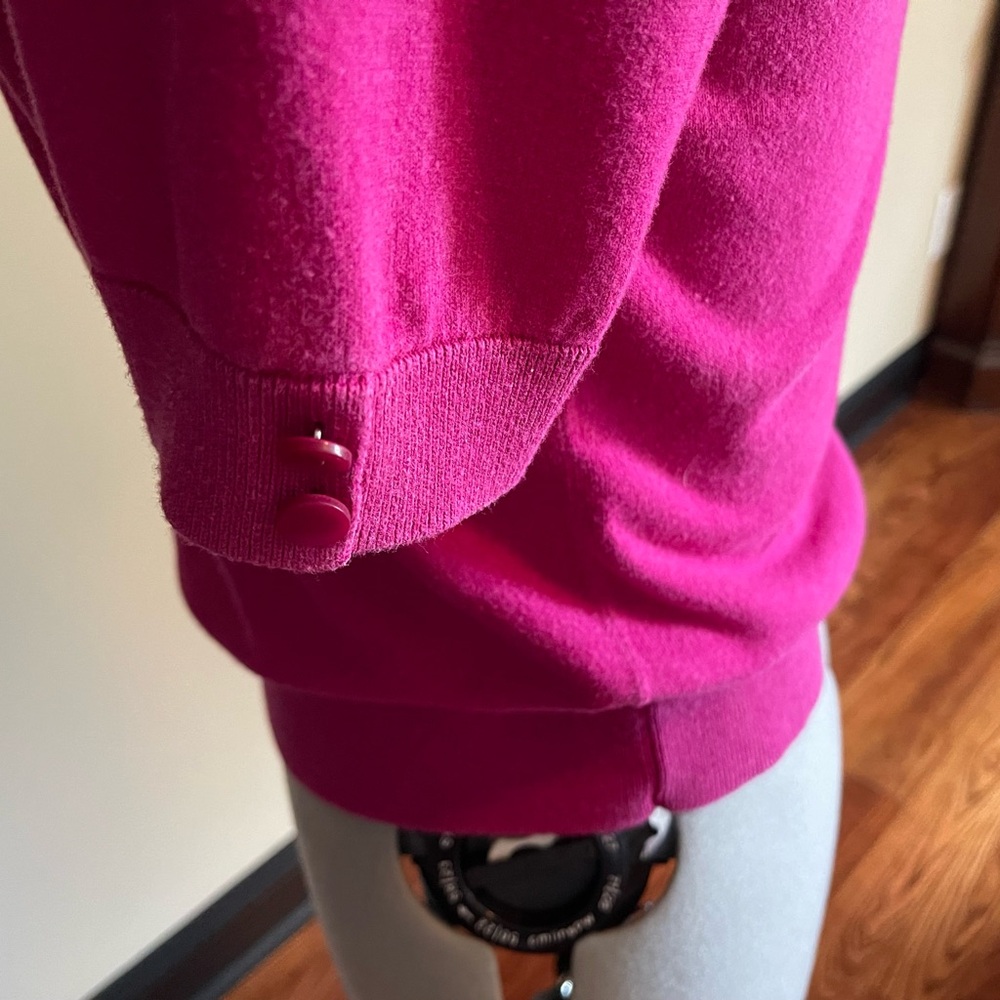 Talbots Vibrant Pink Knit Top - Picture 3 of 5